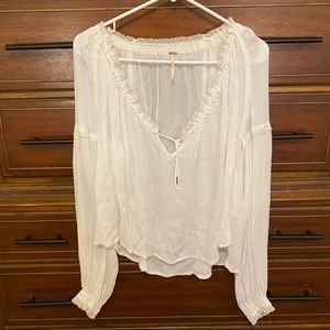 Free People White Top